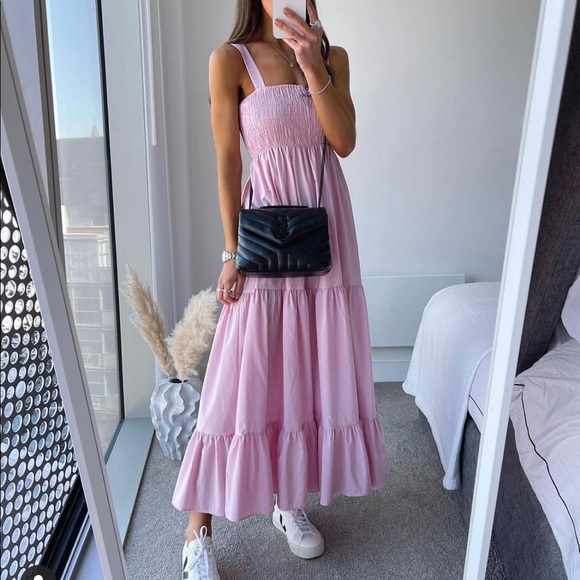 Last😍Zara  poplin midi dress bloggers fav - Picture 3 of 17